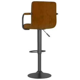 Barkruk fluweel bruin 5