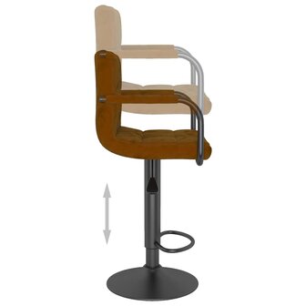 Barkruk fluweel bruin 6