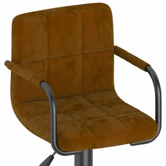 Barkruk fluweel bruin 7