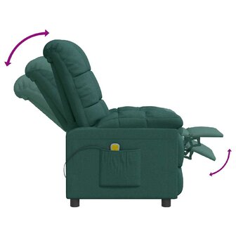 Massagestoel stof donkergroen 7