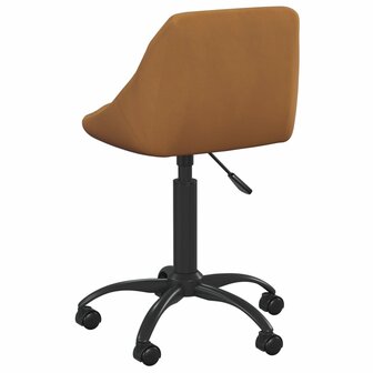 Eetkamerstoel fluweel bruin 5