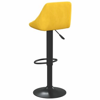Barkruk fluweel mosterdgeel 5