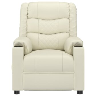 Massagestoel kunstleer cr&egrave;mekleurig 3