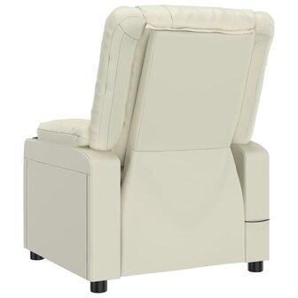 Massagestoel kunstleer cr&egrave;mekleurig 5