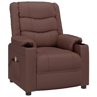 Massagestoel kunstleer bruin 2
