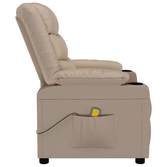 Massagestoel kunstleer cappuccinokleurig 4