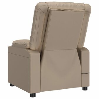 Massagestoel kunstleer cappuccinokleurig 5