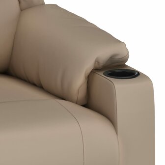Massagestoel kunstleer cappuccinokleurig 7