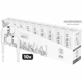 Koptelefoon met Hoofdband Tech One Tech TEC2955 Wit 1