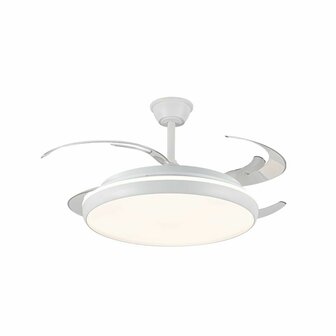 Plafondventilator CristalRecord CHARLY L RETRAC Transparant 80 W 1