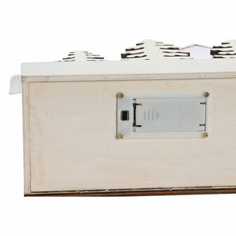 Kerstversiering DKD Home Decor Rood Roze 21 x 9,5 x 19 cm (2 Stuks) 2