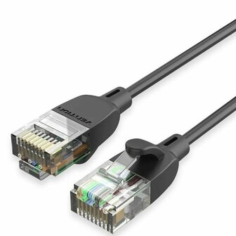 Stevige UTP-netwerkkabel Cat6 Vention IBJBK Zwart 8 m 1