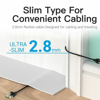 Stevige UTP-netwerkkabel Cat6 Vention IBJBK Zwart 8 m 4