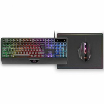 Toetsenbord Mars Gaming MCP124ES Zwart 1