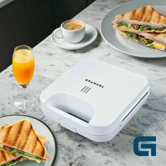 Tosti-ijzer Grunkel SAN-CC BL Wit 750 W 4