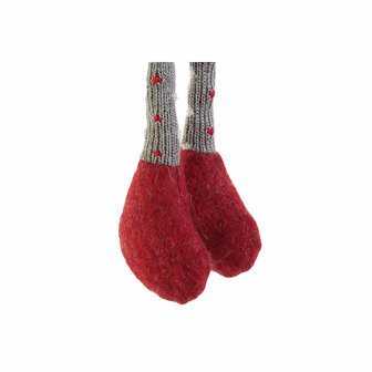 Kerstkroon DKD Home Decor Multicolour Hout 30 x 7 x 46 cm (2 Stuks) 3