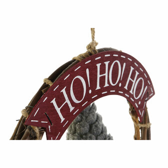 Kerstkroon DKD Home Decor Multicolour Hout 30 x 7 x 46 cm (2 Stuks) 4