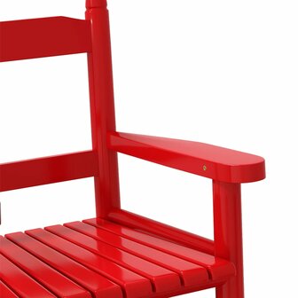 Schommelstoelen 2 st voor kinderen massief populierenhout rood 7