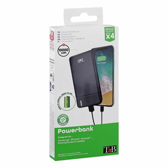 Powerbank T&amp;apos;NB PBU10000 Zwart 10000 mAh 5