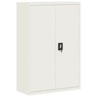 Archiefkast 90x40x140 cm staal wit 2