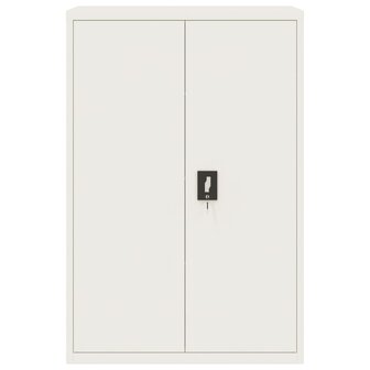 Archiefkast 90x40x140 cm staal wit 3