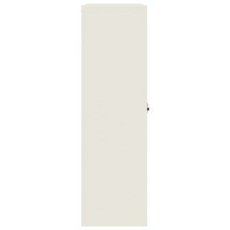 Archiefkast 90x40x140 cm staal wit 5