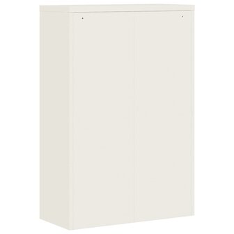 Archiefkast 90x40x140 cm staal wit 6