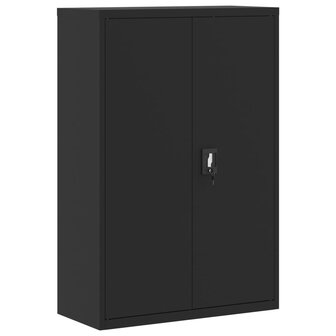 Archiefkast 90x40x140 cm staal zwart 2