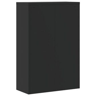 Archiefkast 90x40x140 cm staal zwart 6