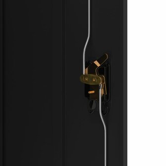 Archiefkast 90x40x140 cm staal zwart 8