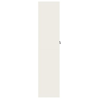 Archiefkast 90x40x180 cm staal wit 5
