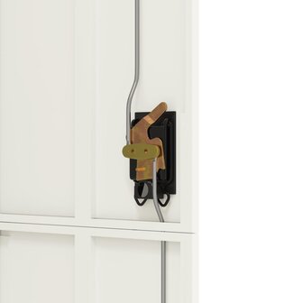 Archiefkast 90x40x180 cm staal wit 8