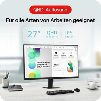 Gaming monitor LG 27U631A-B Quad HD 27&quot; 3