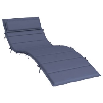 Ligbedkussen 180x60x4 cm oxford stof marineblauw 2