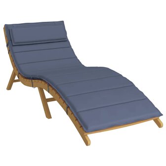 Ligbedkussen 180x60x4 cm oxford stof marineblauw 3