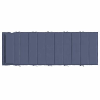 Ligbedkussen 180x60x4 cm oxford stof marineblauw 5