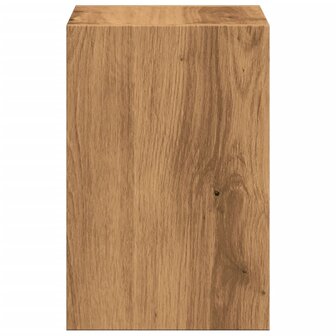 Monitorstandaard met bureau-organizer hout artisanaal eiken 5