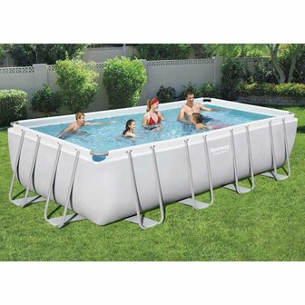 Bestway Zwembadset Power Steel rechthoekig 549x274x122 cm 1