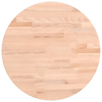 Tafelblad rond &Oslash;40x1,5 cm massief beukenhout 2