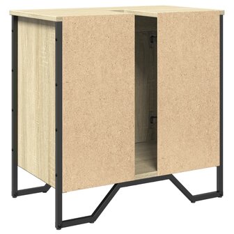 Wastafelkast 60x35x60 cm bewerkt hout sonoma eikenkleurig 6