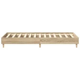 Bedframe zonder matras 75x190 cm spaanplaat sonoma eikenkleurig 6