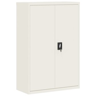 Archiefkast 90x40x180 cm staal wit 7