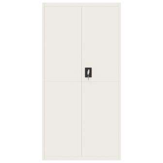 Archiefkast 90x40x220 cm staal wit 8