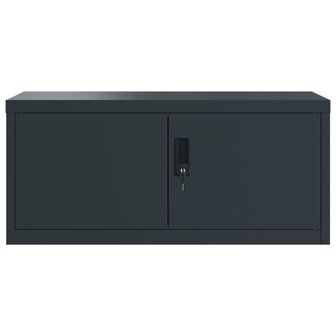 Archiefkast 90x40x180 cm staal antracietkleurig 4