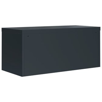 Archiefkast 90x40x180 cm staal antracietkleurig 6