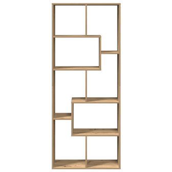 Kamerscherm / boekenkast 67x25x161,5 cm hout artisanaal eiken 5