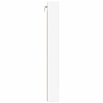 Vitrinekast 100x8,5x75 cm bewerkt hout wit 5