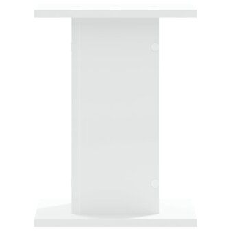 Speakerstandaards 2 st 30x30x40 cm bewerkt hout wit 5