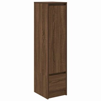 Hoge kast 29,5x34x119,5 cm spaanplaat bruin eikenkleurig 2
