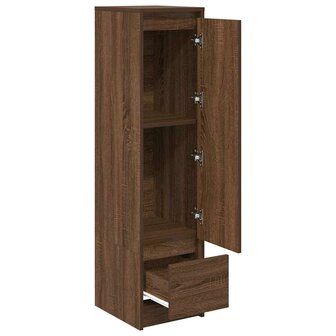 Hoge kast 29,5x34x119,5 cm spaanplaat bruin eikenkleurig 5